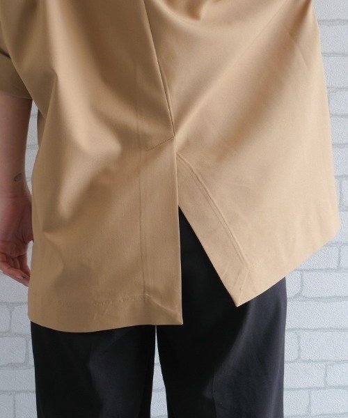 aquagarage（アクアガレージ）の「ショートスリーブジャケット（テーラードジャケット・レディース・ベージュ/ブラック・FREE）」の9枚目の写真