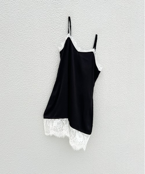 ad thie(アドティエ)の「レースキャミソール チュニック(キャミソール・レディース・ブラック/アイボリー/ブラウン・FREE)」の20枚目の写真
