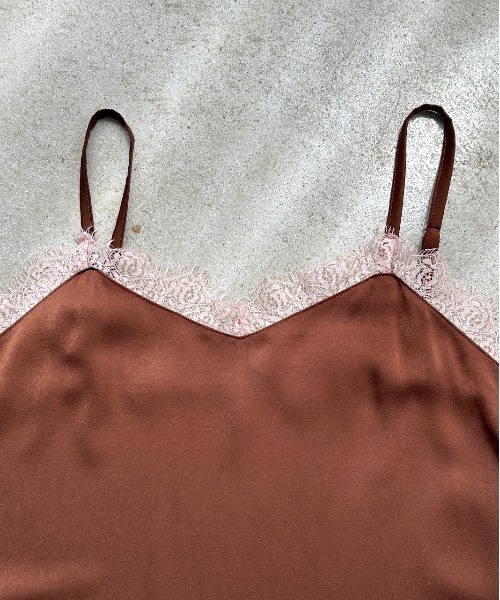 ad thie(アドティエ)の「レースキャミソール チュニック(キャミソール・レディース・ブラック/アイボリー/ブラウン・FREE)」の21枚目の写真