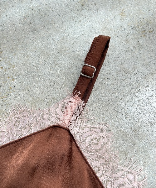 ad thie(アドティエ)の「レースキャミソール チュニック(キャミソール・レディース・ブラック/アイボリー/ブラウン・FREE)」の22枚目の写真