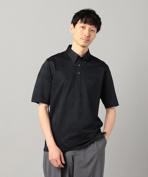 COMME CA MEN(コムサメン)の「〔IL PRINCIPE〕和歌山編み ジャージー ポロシャツ(ポロシャツ・メンズ・ライトグレー/ホワイト/ブラック・L/M)」の2枚目の写真