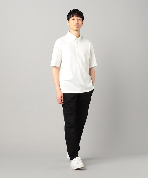 COMME CA MEN(コムサメン)の「〔IL PRINCIPE〕和歌山編み ジャージー ポロシャツ(ポロシャツ・メンズ・ライトグレー/ホワイト/ブラック・L/M)」の5枚目の写真