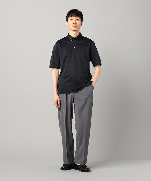 COMME CA MEN(コムサメン)の「〔IL PRINCIPE〕和歌山編み ジャージー ポロシャツ(ポロシャツ・メンズ・ライトグレー/ホワイト/ブラック・L/M)」の12枚目の写真