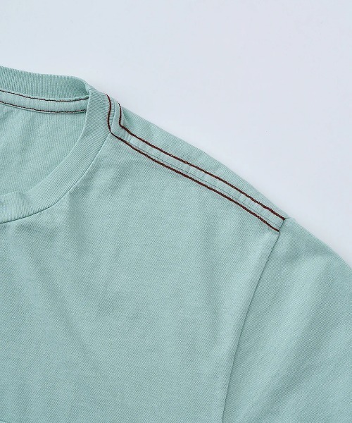 RVCA(ルーカ)の「RVCA メンズ PTC 2 PIGMENT SS Tシャツ 【2025年夏モデル】/ルーカ胸ポケットワンポイントロゴ刺繍クルーネック半袖Tシャツ(Tシャツ/カットソー・メンズ・ブルー系その他/ピンク・MEDIUM/SMALL/LARGE)」の16枚目の写真