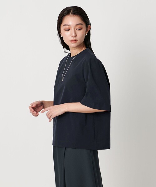 MARW UNITED ARROWS（マルゥ ユナイテッドアローズ）の「＜MARW UNITED ARROWS＞ベーシック Tブラウス（シャツ/ブラウス・レディース・ブラック/ホワイト/ベージュ/ダークブラウン/ネイビー・FREE）」の5枚目の写真