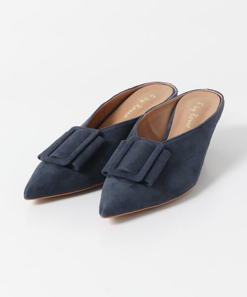 F by ROSSO(エフバイロッソ)の「F by ROSSO バックルデザインミュール(サンダル・レディース・キャメル/ネイビー・37/38)」の7枚目の写真