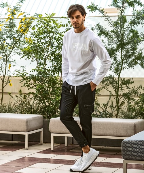 1piu1uguale3 RELAX（ウノピュウノウグァーレトレリラックス）の「【EC限定】1PIU1UGUALE3 RELAX/ウノピゥウノウグァーレトレ リラックス/BRIGHT STRETCH　SLIM CARGO PANTS（カーゴパンツ・メンズ・カーキ/ブラック・MEDIUM/SMALL/XX-LARGE/X-LARGE/LARGE）」の6枚目の写真