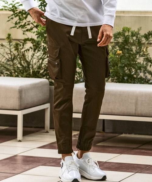 1piu1uguale3 RELAX（ウノピュウノウグァーレトレリラックス）の「【EC限定】1PIU1UGUALE3 RELAX/ウノピゥウノウグァーレトレ リラックス/BRIGHT STRETCH　SLIM CARGO PANTS（カーゴパンツ・メンズ・カーキ/ブラック・MEDIUM/SMALL/XX-LARGE/X-LARGE/LARGE）」の12枚目の写真