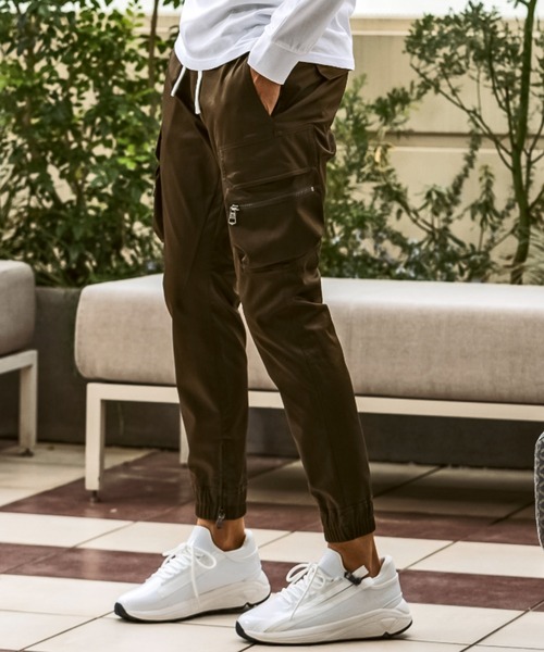 1piu1uguale3 RELAX（ウノピュウノウグァーレトレリラックス）の「【EC限定】1PIU1UGUALE3 RELAX/ウノピゥウノウグァーレトレ リラックス/BRIGHT STRETCH　SLIM CARGO PANTS（カーゴパンツ・メンズ・カーキ/ブラック・MEDIUM/SMALL/XX-LARGE/X-LARGE/LARGE）」の14枚目の写真