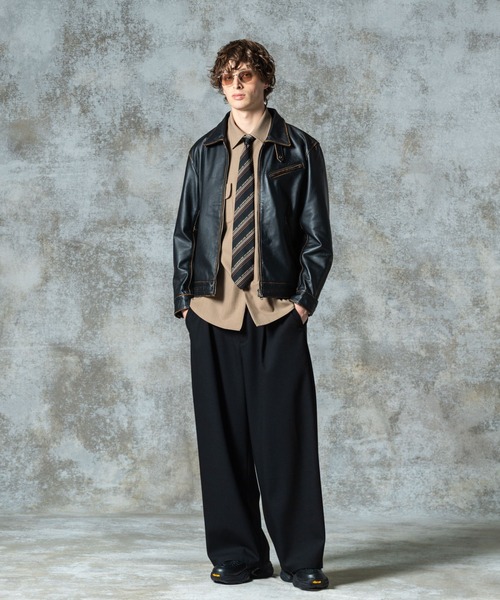 glamb（グラム）の「Suit Fabric Work Shirt / スーツファブリックワークシャツ（シャツ/ブラウス・メンズ・ブラック/ベージュ・S/M/L）」の11枚目の写真