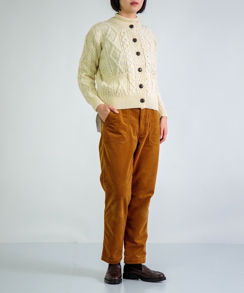 aran WOOLLEN MILLS（アランウーレンミルズ）の「[ aran ] ARAN WOOLLEN MILLS SWEATER / ヘリテージアランセーター カーディガン（カーディガン/ボレロ・レディース・チャコールグレー・S）」の15枚目の写真