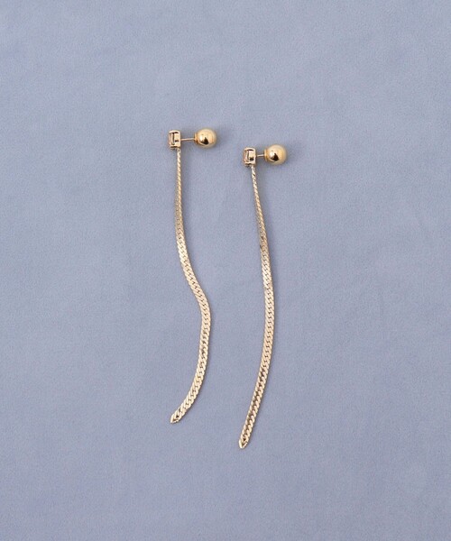 grace grace (グラスグラス)の「【grace grace/グラスグラス】【PR林☆別注アイテム】ビジューロングピアス(ピアス(両耳用)・レディース・ゴールド・P)」の8枚目の写真
