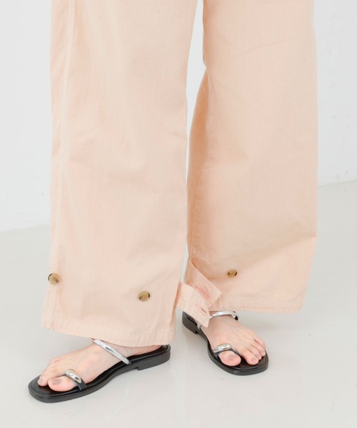 qualite（カリテ）の「【SERGE】PAINTER PANTS/ペインターパンツ/ワイドパンツ（デニムパンツ・レディース・サーモンピンク/セージグリーン・36/40/38/34）」の13枚目の写真