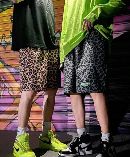 WARAIJOGO(ワライジョウゴ)の「【WARAIJOGO】ヒョウ柄ハーフパンツ/ショートパンツ(NEZ)(その他パンツ・メンズ・ブラウン/チャコールグレー・XX-LARGE)」の16枚目の写真