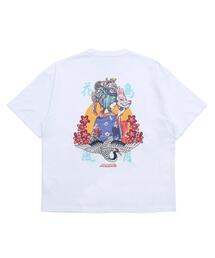 WEGO/休日少女プリント刺繍ミックスT