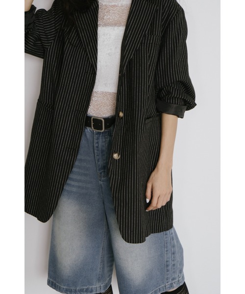 duei（デュイ）の「ウォッシュドデニムハーフパンツ（デニムパンツ・レディース・ブルー・FREE）」の6枚目の写真