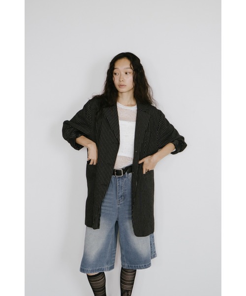 duei（デュイ）の「ウォッシュドデニムハーフパンツ（デニムパンツ・レディース・ブルー・FREE）」の10枚目の写真