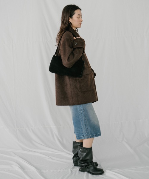 duei（デュイ）の「ウォッシュドデニムハーフパンツ（デニムパンツ・レディース・ブルー・FREE）」の2枚目の写真