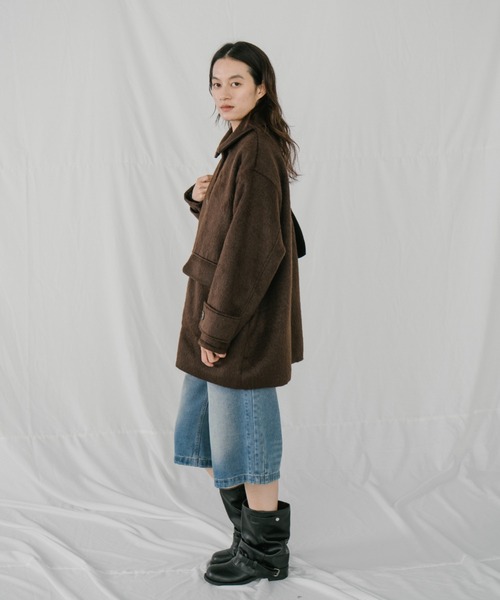 duei（デュイ）の「ウォッシュドデニムハーフパンツ（デニムパンツ・レディース・ブルー・FREE）」の3枚目の写真