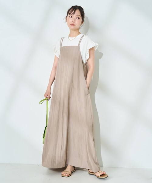 FREAK'S STORE(フリークスストア)の「<接触冷感>SUMMERCOOL バックリボン キャミソールワンピース(ワンピース・レディース・グレー/サックスブルー/ブラック・フリ-)」の21枚目の写真
