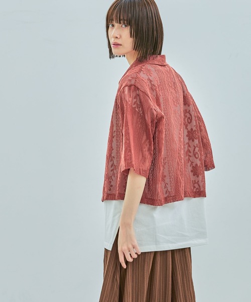 LAKOLE（ラコレ）の「【接触冷感】coolfiverノースリーブ / 328182（Tシャツ/カットソー・レディース・オフホワイト/ブラック/ブラウン/グリーン・FREE）」の13枚目の写真