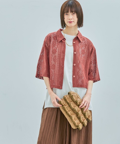 LAKOLE（ラコレ）の「【接触冷感】coolfiverノースリーブ / 328182（Tシャツ/カットソー・レディース・オフホワイト/ブラック/ブラウン/グリーン・FREE）」の16枚目の写真