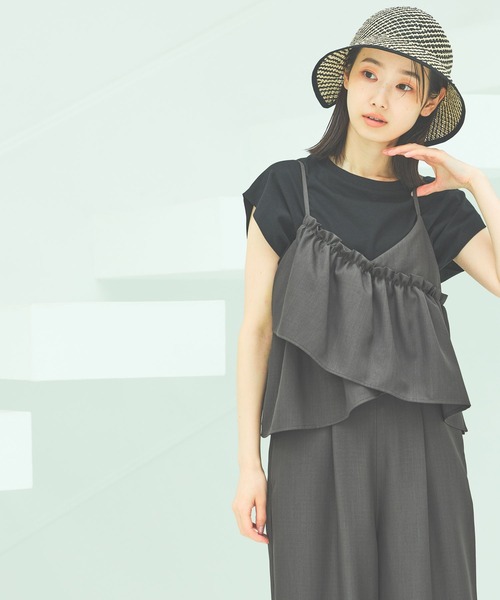 LAKOLE（ラコレ）の「【接触冷感】coolfiverノースリーブ / 328182（Tシャツ/カットソー・レディース・オフホワイト/ブラック/ブラウン/グリーン・FREE）」の21枚目の写真