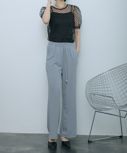 SEN TOKYO(セントーキョー)の「シアードットパフスリーブトップス(シャツ/ブラウス・レディース・アイボリー/ブラック/ホワイト/ブラウン・FREE)」の14枚目の写真