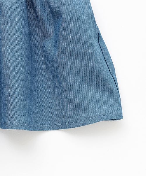 petit main（プティマイン）の「【ちいかわ】刺しゅうペプラムブラウス（シャツ/ブラウス・キッズ・サックスブルー/アイボリー・130cm/120cm/110cm/100cm/90cm）」の13枚目の写真