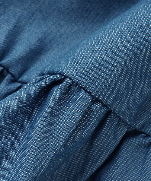 petit main（プティマイン）の「【ちいかわ】刺しゅうペプラムブラウス（シャツ/ブラウス・キッズ・サックスブルー/アイボリー・130cm/120cm/110cm/100cm/90cm）」の14枚目の写真