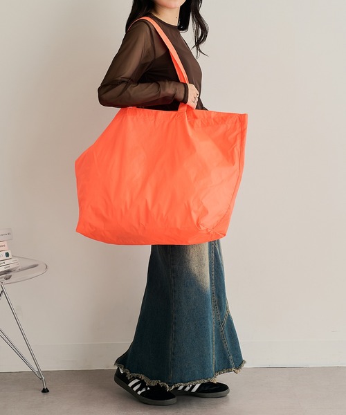 United Athle（ユナイテッドアスレ）の「【United Athle】ライトナイロン リップストップ トートバッグ W 1422（トートバッグ・レディース・ロイヤルブルー/オレンジ/サンドベージュ/ミント/オフホワイト/オリーブ/ネイビー/ブラック・FREE）」の20枚目の写真