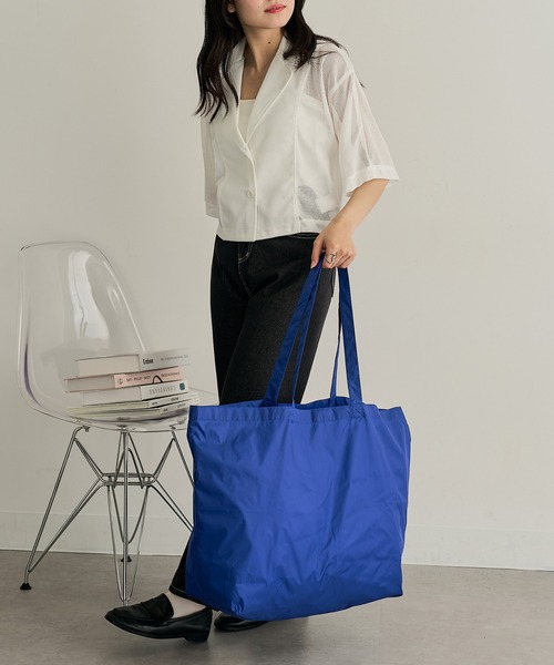 United Athle（ユナイテッドアスレ）の「【United Athle】ライトナイロン リップストップ トートバッグ W 1422（トートバッグ・レディース・ロイヤルブルー/オレンジ/サンドベージュ/ミント/オフホワイト/オリーブ/ネイビー/ブラック・FREE）」の17枚目の写真