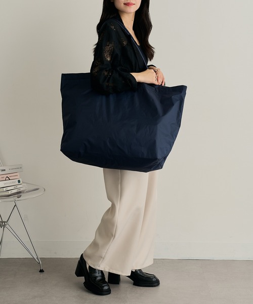 United Athle（ユナイテッドアスレ）の「【United Athle】ライトナイロン リップストップ トートバッグ W 1422（トートバッグ・レディース・ロイヤルブルー/オレンジ/サンドベージュ/ミント/オフホワイト/オリーブ/ネイビー/ブラック・FREE）」の12枚目の写真