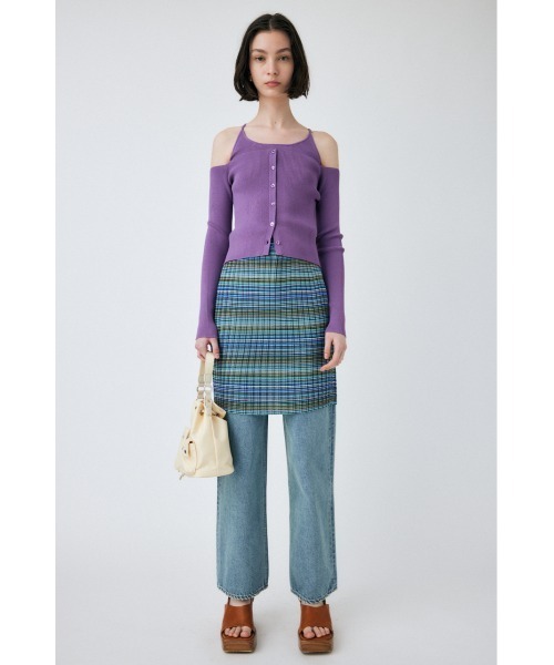 MOUSSY（マウジー）の「HW 90S STRAIGHT（デニムパンツ・レディース・ブルー/ワンウォッシュ/ライトブルー・23inch/24inch/25inch/26inch）」の14枚目の写真