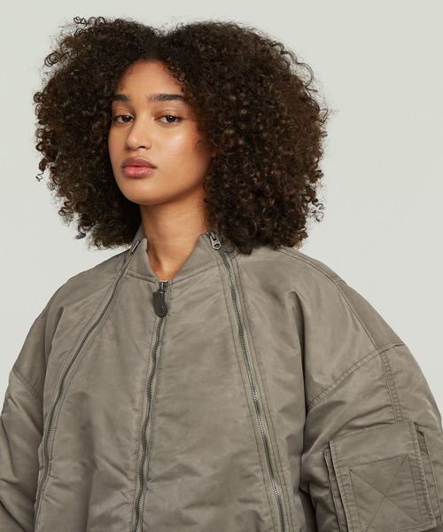 セール】【Safari Online掲載】UNISEX Macro Balloon Bomber/ユニ