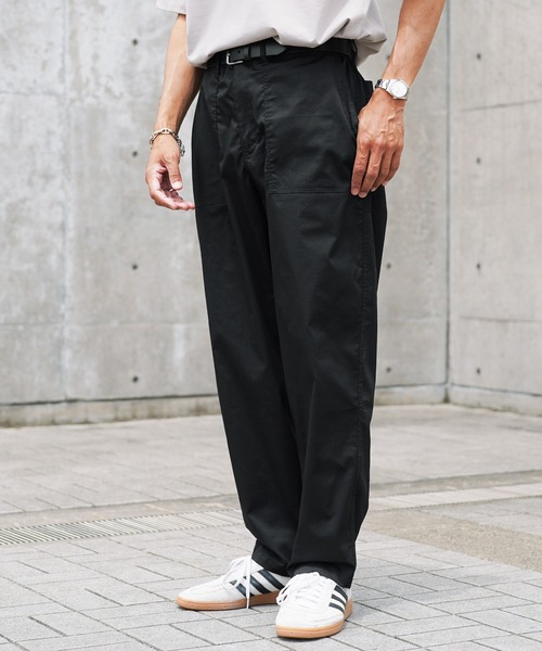 jiggys shop（ジギーズショップ）の「ストレッチ ワイドシルエット イージー ベイカーパンツ（その他パンツ・メンズ・チャコールグレー/ブラック/オフホワイト/カーキ・MEDIUM/LARGE/X-LARGE）」の9枚目の写真