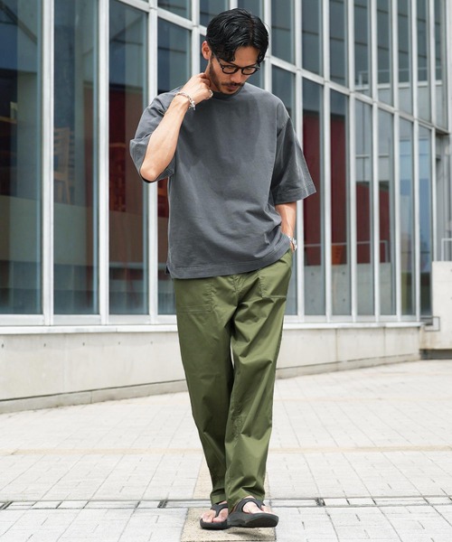 jiggys shop（ジギーズショップ）の「ストレッチ ワイドシルエット イージー ベイカーパンツ（その他パンツ・メンズ・チャコールグレー/ブラック/オフホワイト/カーキ・MEDIUM/LARGE/X-LARGE）」の16枚目の写真