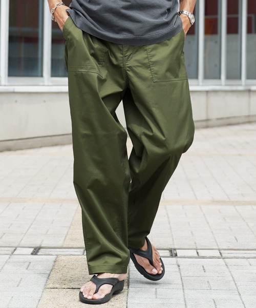 jiggys shop（ジギーズショップ）の「ストレッチ ワイドシルエット イージー ベイカーパンツ（その他パンツ・メンズ・チャコールグレー/ブラック/オフホワイト/カーキ・MEDIUM/LARGE/X-LARGE）」の14枚目の写真