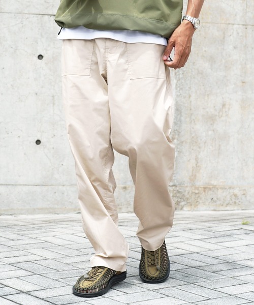 jiggys shop（ジギーズショップ）の「ストレッチ ワイドシルエット イージー ベイカーパンツ（その他パンツ・メンズ・チャコールグレー/ブラック/オフホワイト/カーキ・MEDIUM/LARGE/X-LARGE）」の5枚目の写真