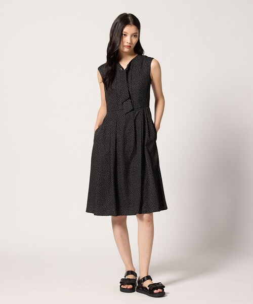TOCCA（トッカ）の「TALKATIVE DOTS ドレス（ワンピース・レディース・ブラウン系5/ブラック系5・0/2/4/6）」の6枚目の写真