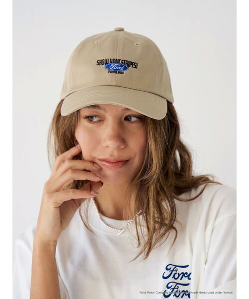 Ungrid(アングリッド)の「Fordロゴキャップ(キャップ・レディース・ベージュ/ブラック・FREE)」の9枚目の写真