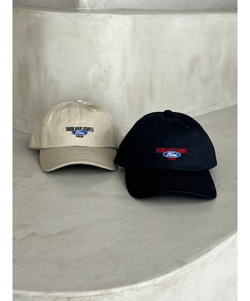 Ungrid(アングリッド)の「Fordロゴキャップ(キャップ・レディース・ベージュ/ブラック・FREE)」の2枚目の写真