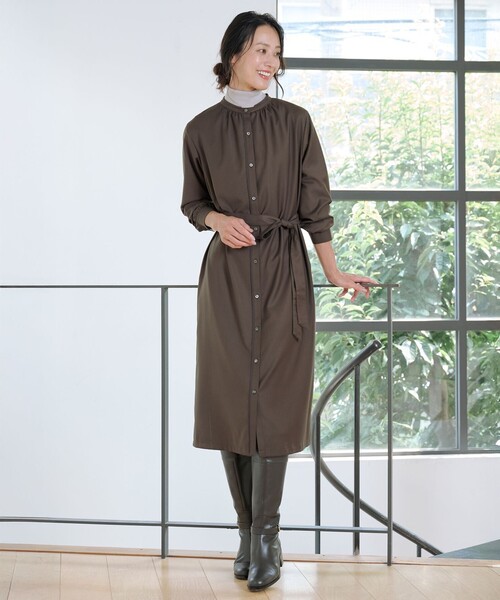 J.PRESS Ladies(J.プレス レディス)の「【人気のため新色追加】PRINCE タートルネック ニット(ニット/セーター・レディース・ブラック系/ベージュ系/ピンク系/ホワイト系/ライトグレー系/ダルブルー系/ベージュ系1/ライトグリーン/ふじ色系/ピンク系2・SMALL)」の19枚目の写真