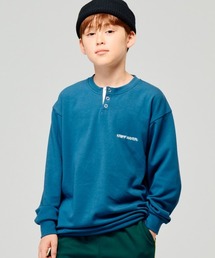 KRIFF MAYER Kid's Collection（クリフメイヤーキッズコレクション）の「【裏微起毛･伸縮性･ストレッチ】のびふわヘンリープルオーバー（Tシャツ/カットソー・キッズ）」