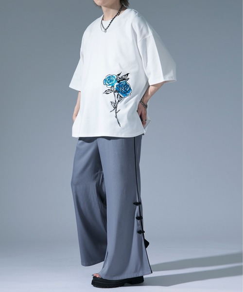 &ellecy 綸子チャイナパンツ u0026ellecy 綸子チャイナパンツ