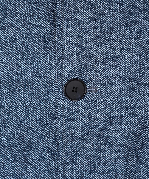 MEN'S BIGI(メンズビギ)の「ドットエアーヘリンボーンプリントスタンドカラージャケット<保温/透湿/撥水/防シワ/ストレッチ>Ⓡ(その他アウター・メンズ・ブラック系その他/チャコールグレー/ネイビー・01/02/03/04)」の6枚目の写真