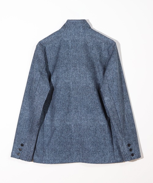 MEN'S BIGI(メンズビギ)の「ドットエアーヘリンボーンプリントスタンドカラージャケット<保温/透湿/撥水/防シワ/ストレッチ>Ⓡ(その他アウター・メンズ・ブラック系その他/チャコールグレー/ネイビー・01/02/03/04)」の12枚目の写真