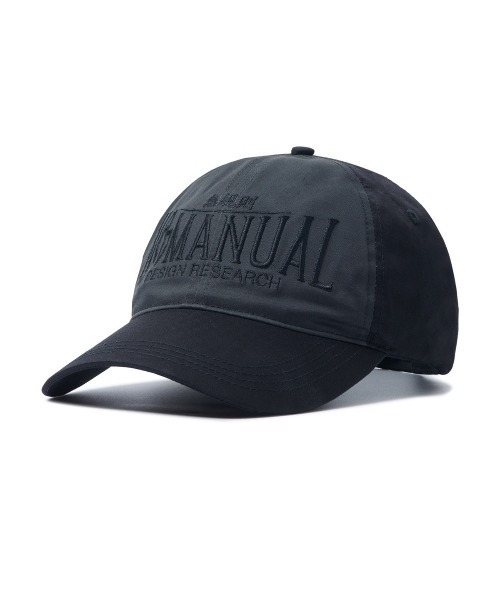 NOMANUAL(NOMANUAL)の「「NOMANUAL /ノーマニュアル」無規則 2C TRUCKER BALL CAP(キャップ・メンズ・ブラック×ホワイト/チャコールグレー・FREE)」の2枚目の写真