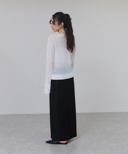 ADAM ET ROPE'（アダムエロペ）の「ローファーミュール（サンダル・レディース・ブラック/ダークブラウン・36/37/38）」の8枚目の写真