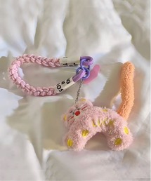ammy.(エイミードット)の【 ammy. / エイミードット 】 ネコ チャーム スマホ ストラップ(スマホグッズ)